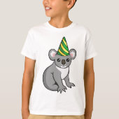 T-shirt La chemise d'anniversaire de koala de partie de (Devant)