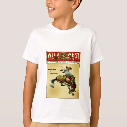 T-shirt La chemise de Bronc de cavalier de l'enfant (Devant)
