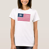 T-shirt La chemise de Buffalo de la femme blanche de (Devant)