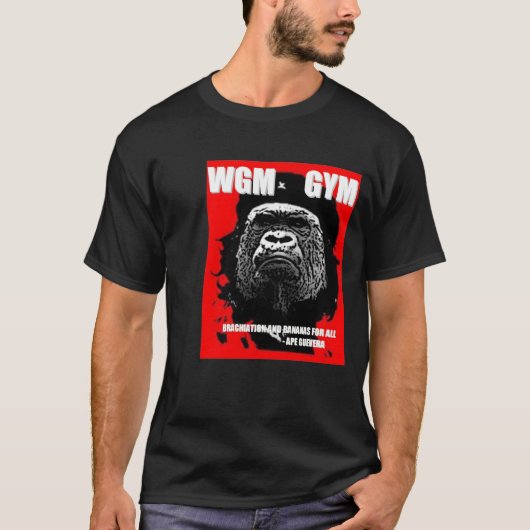 T-shirt La chemise de GYMNASE de Guevara WGM de singe (Devant)