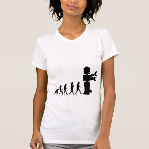 T-shirt La chemise de la femme de l'évolution 2a de robot
