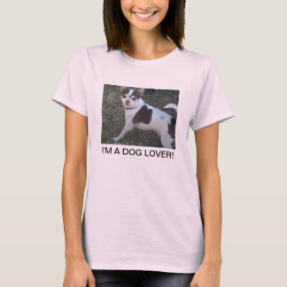T-SHIRT LA CHEMISE DE L'AMOUREUX DES CHIENS POUR DES DAMES