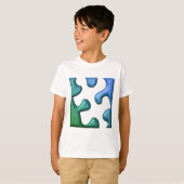 T-shirt La chemise de l'enfant de conception de puzzle (Devant entier)