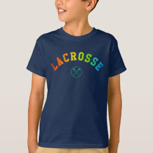 T-shirt La chemise de l'enfant de lacrosse - texte incurv