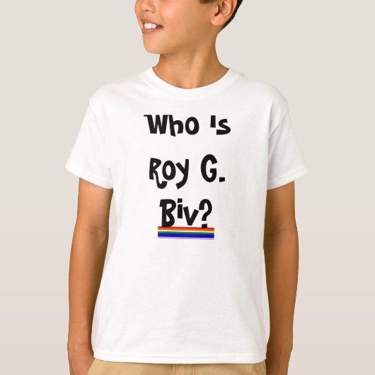 T-shirt La chemise de l'enfant de Roy G. Biv Rainbow (Devant)