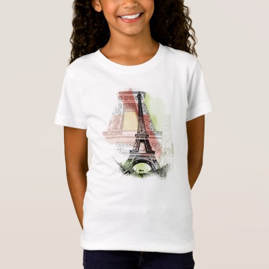 T-Shirt La chemise de l'enfant de Tour Eiffel (Devant)