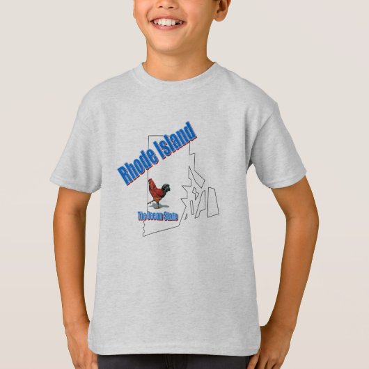 T-shirt La chemise de l'enfant d'Île de Rhode (Devant)
