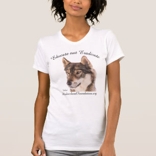 T-shirt La chemise de loup "instruisent pour ne pas