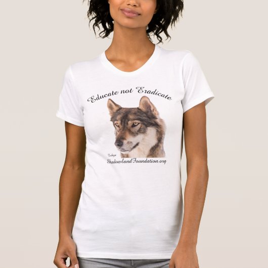 T-shirt La chemise de loup "instruisent pour ne pas (Devant)