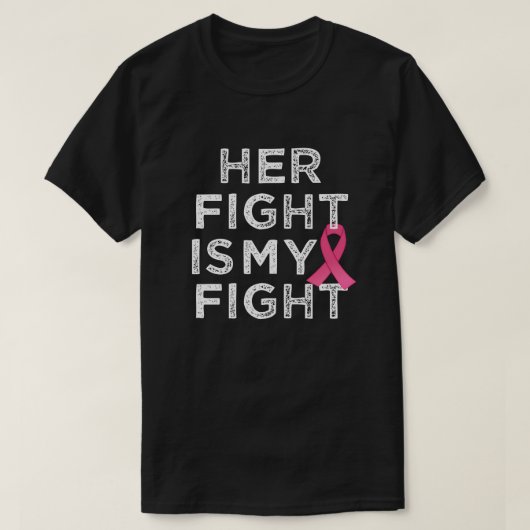 T-shirt La chemise de ses de combat de cancer du sein (Design devant)