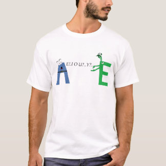T-shirt La chemise de voyelle