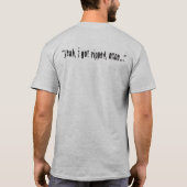 T-shirt La chemise dense d'équipe, version originale (Dos)