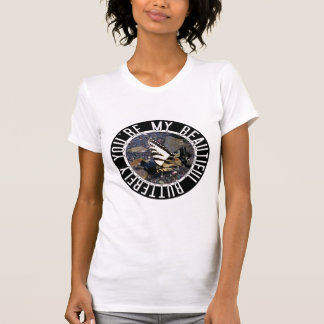 T-shirt La chemise des belles femmes de papillon