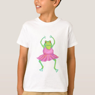 T-shirt La chemise des enfants de ballerine de grenouille