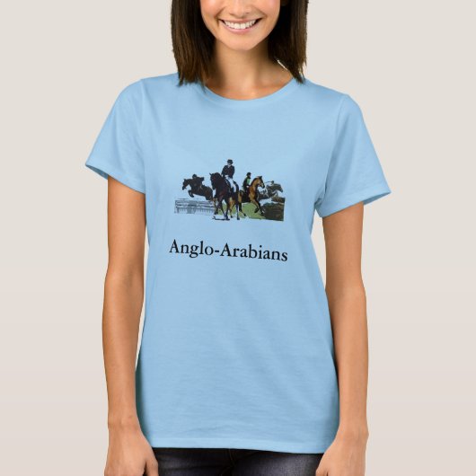 T-shirt La chemise des femmes d'Anglo-Arabes (Devant)