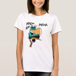 T-shirt La chemise des femmes de bande dessinée d'oiseau