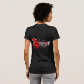 T-shirt La chemise des femmes de veine cave d'Angelspit (Dos entier)
