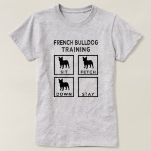 T-shirt La chemise des femmes drôles de bouledogue