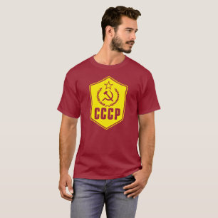 T-shirt La chemise des hommes communistes d'emblème de
