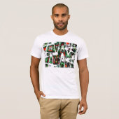 T-shirt La chemise des hommes de "bateaux et de requins" (Devant entier)