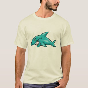 T-shirt La chemise des hommes de requin bleu