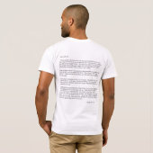 T-shirt La chemise des hommes de Yahweh (écrit dans (Dos entier)