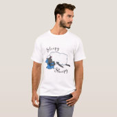 T-shirt La chemise des hommes somnolents de Sheepy (Devant entier)