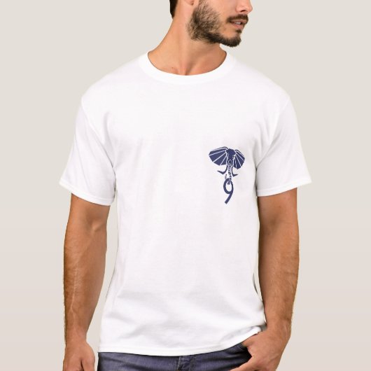 T-shirt La chemise d'hommes blancs de PostgreSQL 9,0 (Devant)