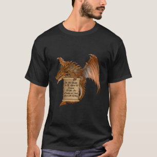 T-shirt La Chemise Dragon Ne Se Mèche Pas Dans Les Affaire