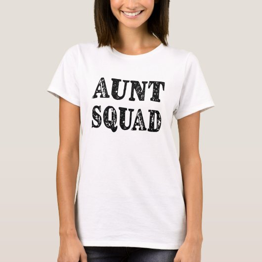 T-shirt La chemise drôle des femmes de tante Squad (Devant)