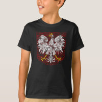 La chemise foncée des enfants polonais d'Eagle