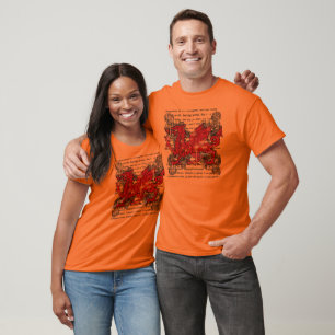 T-shirt La chemise foncée des hommes de dragon de Gallois