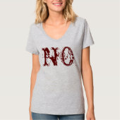 T-shirt La chemise qui dit "non". (Devant)