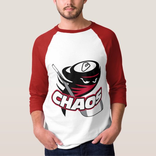 T-shirt La chemise raglane des hommes (Devant)