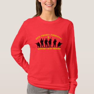 T-shirt La chemise rouge vendredi soutiennent notre longue