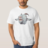 T-shirt La chèvre heureuse est fanée (Devant)