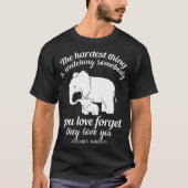 T-shirt la chose la plus dure observe quelque chose que (Devant)