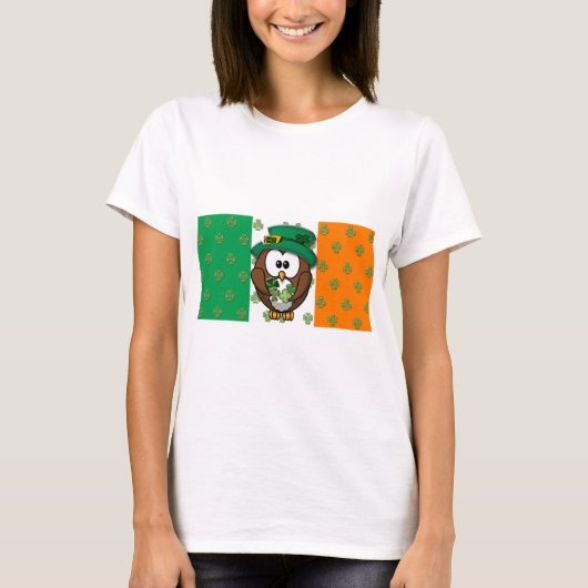 T-shirt La chouette de la St. Patrick (Devant)