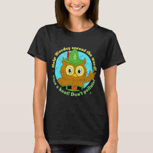 T-shirt La Chouette Léodine Donne Un Point D'Oreille Ne P