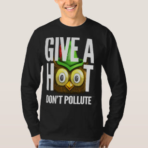 T-shirt La Chouette Woodsy donne un coup de pied ne pollue