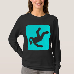 T-shirt La chute de l'homme - Cyan