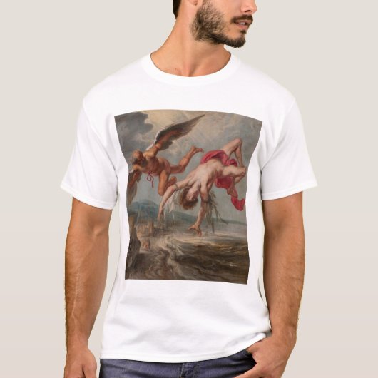 T-shirt La chute d'Icarus (par Jacob Peter Gowy) (Devant)