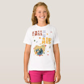 T-shirt La Chute Est En Air Avec Le Raccoon En Échange (Devant entier)