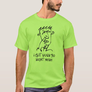 T-shirt la cinquantième récolteuse de nez d'anniversaire