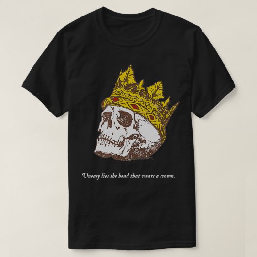 T-shirt La citation de Shakespeare est maladroite le Liter (Design devant)