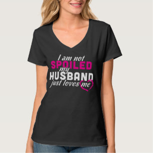 T-shirt La citation drôle d'épouse mon mari m'aime