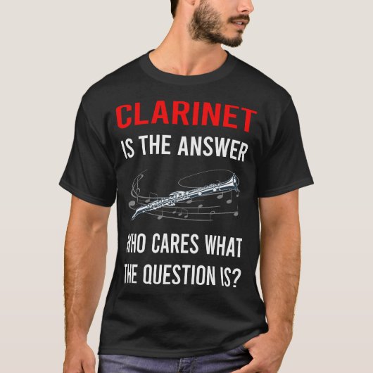 T-shirt La clarinette réponse (Devant)