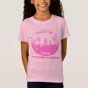 T-Shirt La classe de et présentent le 5ème diplômé de