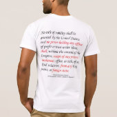 T-shirt La clause d'émoluments des hommes de constitution (Dos)