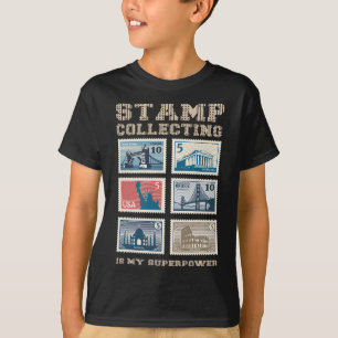 T-shirt La Collecte De Timbres Est Mon Superpuissance Phil